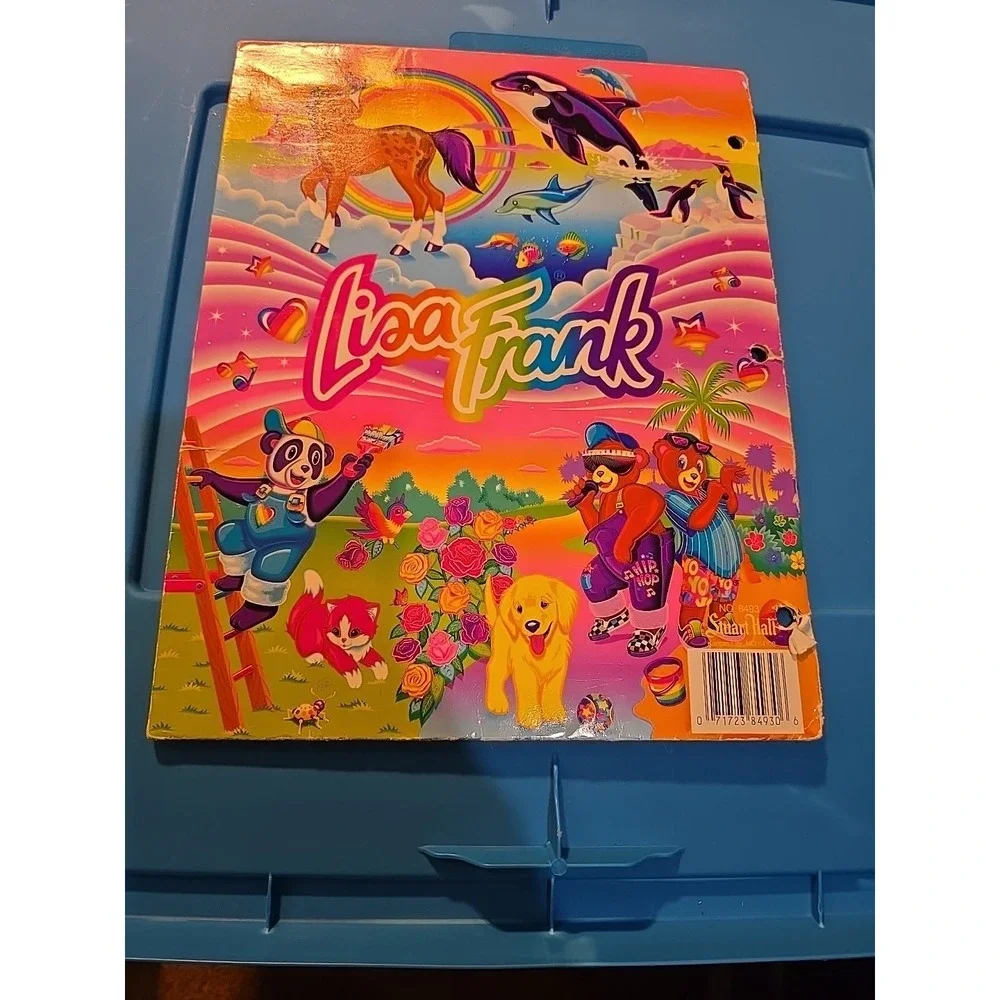 Vintage 90's Fantastic World Of Lisa Frank - Rainbow Folder See Pictures